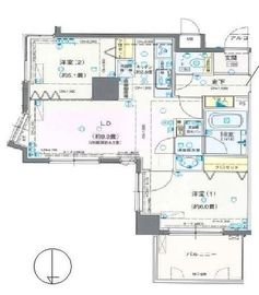 ロワール浅草花川戸 7階 間取り図