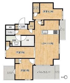 プラウド大和 10階 間取り図