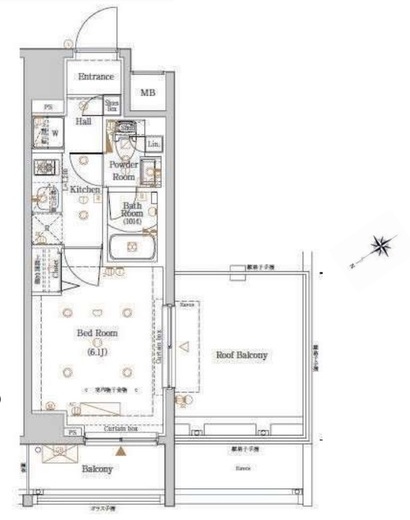 Log反町sta. (ログ反町sta.) 7階 間取り図