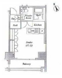 コートヒルズ広尾南 4階 間取り図