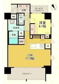 グランデバンセ御殿山ザ・レジデンス 6階 間取り図