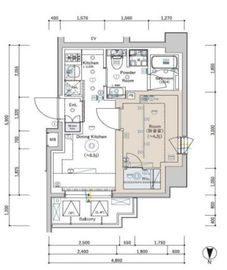 SYFORME TAKADANOBABAⅡ (シーフォルム高田馬場Ⅱ) 2階 間取り図