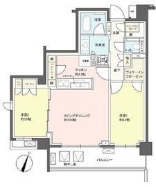クレヴィア渋谷初台 4階 間取り図