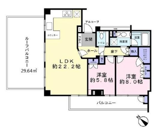 パークコート表参道 4階 間取り図