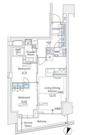 プラウド日本橋三越前 3階 間取り図