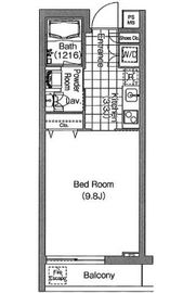 コンフォリア早稲田 317 間取り図