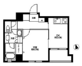 ラクラス田原町 403 間取り図