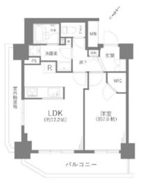グローリオタワー巣鴨 10階 間取り図