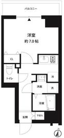 コスモリード錦糸町 801 間取り図