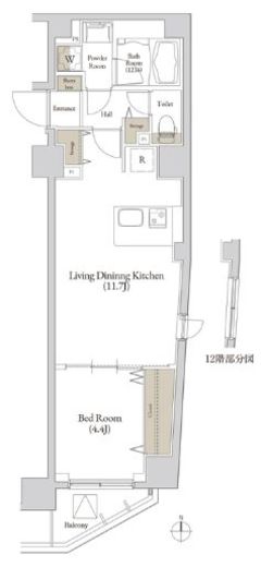 Log三ノ輪 1003 間取り図