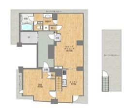 アクシルコート東中野 13階 間取り図