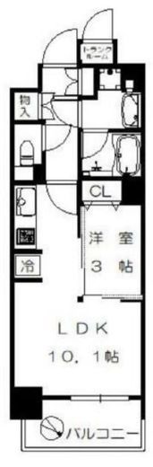 フェルモ横浜桜木町 9階 間取り図