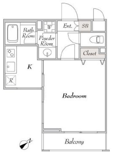 ミリアレジデンス桜新町 4階 間取り図