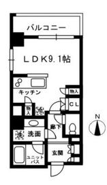 レジディア中落合 C401 間取り図
