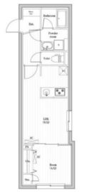 コンポジット渋谷本町 404 間取り図