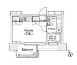 カスタリア戸越 608 間取り図
