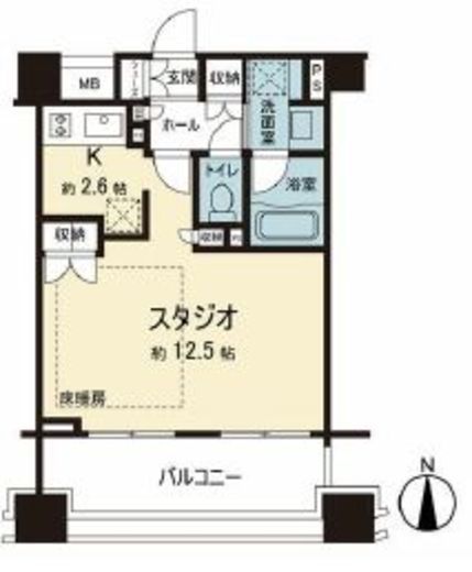 プライア渋谷 17階 間取り図