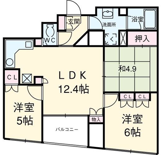 カスタリアタワー品川シーサイド 1704 間取り図