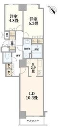 イクス川崎ザ・タワー 15階 間取り図