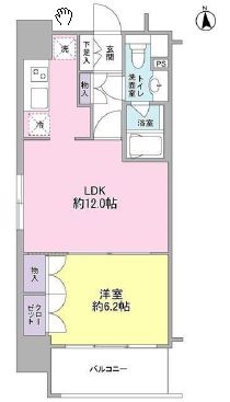 コンフォリア新宿御苑1 401 間取り図