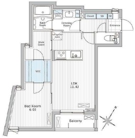 グランクリュ若松町 201 間取り図