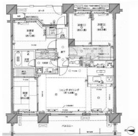 クレッセント東京リプライム 5階 間取り図