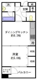 ラ・コスタ横浜山下公園 4階 間取り図