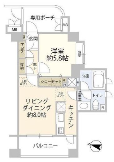 イトーピア用賀 3階 間取り図