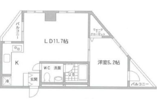 レジディア桜上水 302 間取り図