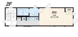 Fullea若松河田 202 間取り図