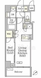 ORSUS清澄白河リバーフロント (オルサス清澄白河リバーフロント) 103 間取り図