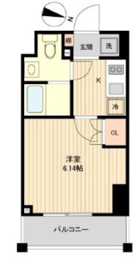 レノス新子安 304 間取り図