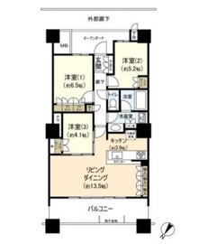 ブリリア有明スカイタワー 24階 間取り図