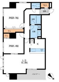 メトロタワー山下町 1703 間取り図