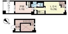 レジデンスシャルマン月島 330 間取り図