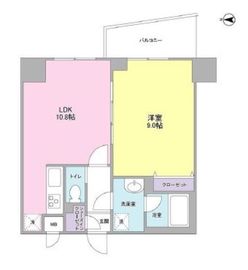 ディアレンス横濱沢渡 609 間取り図
