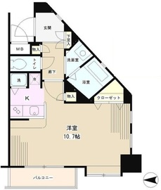 パークヒルズ元住吉 201 間取り図