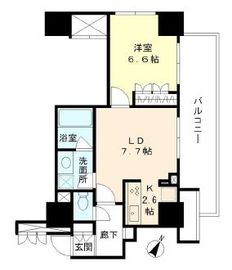 リビオ日本橋人形町 15階 間取り図