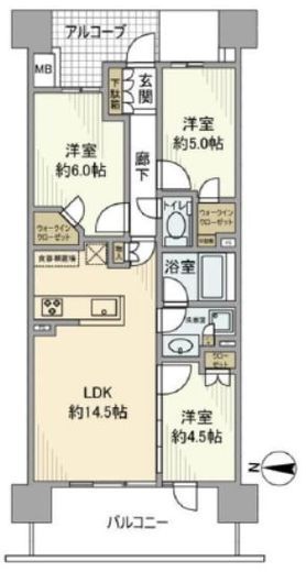 イーストゲートスクエア 12階 間取り図