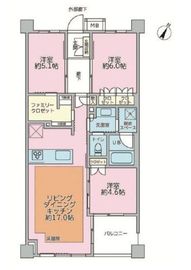 イニシアクラウド渋谷笹塚 2階 間取り図