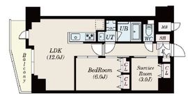 S-RESIDENCE駒沢大学駅前 (エスレジデンス駒沢大学駅前) 202 間取り図