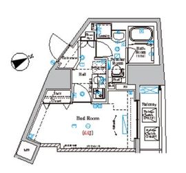 ラフィスタ横浜黄金町 506 間取り図