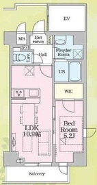 SSH萩中 601 間取り図