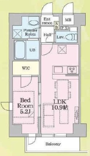 SSH萩中 702 間取り図