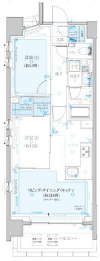 クリオラベルヴィ中央湊 10階 間取り図