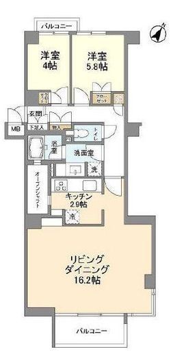 インプルーブ西早稲田 408 間取り図