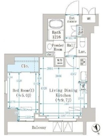 クレインメゾン新川通 603 間取り図
