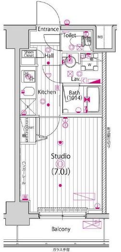 ガーラ・ステージ横濱関内 6階 間取り図