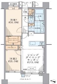 グラーサ渋谷松濤 4階 間取り図