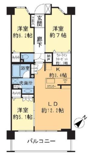 ザ・テラス戸塚グランターミナル 1階 間取り図